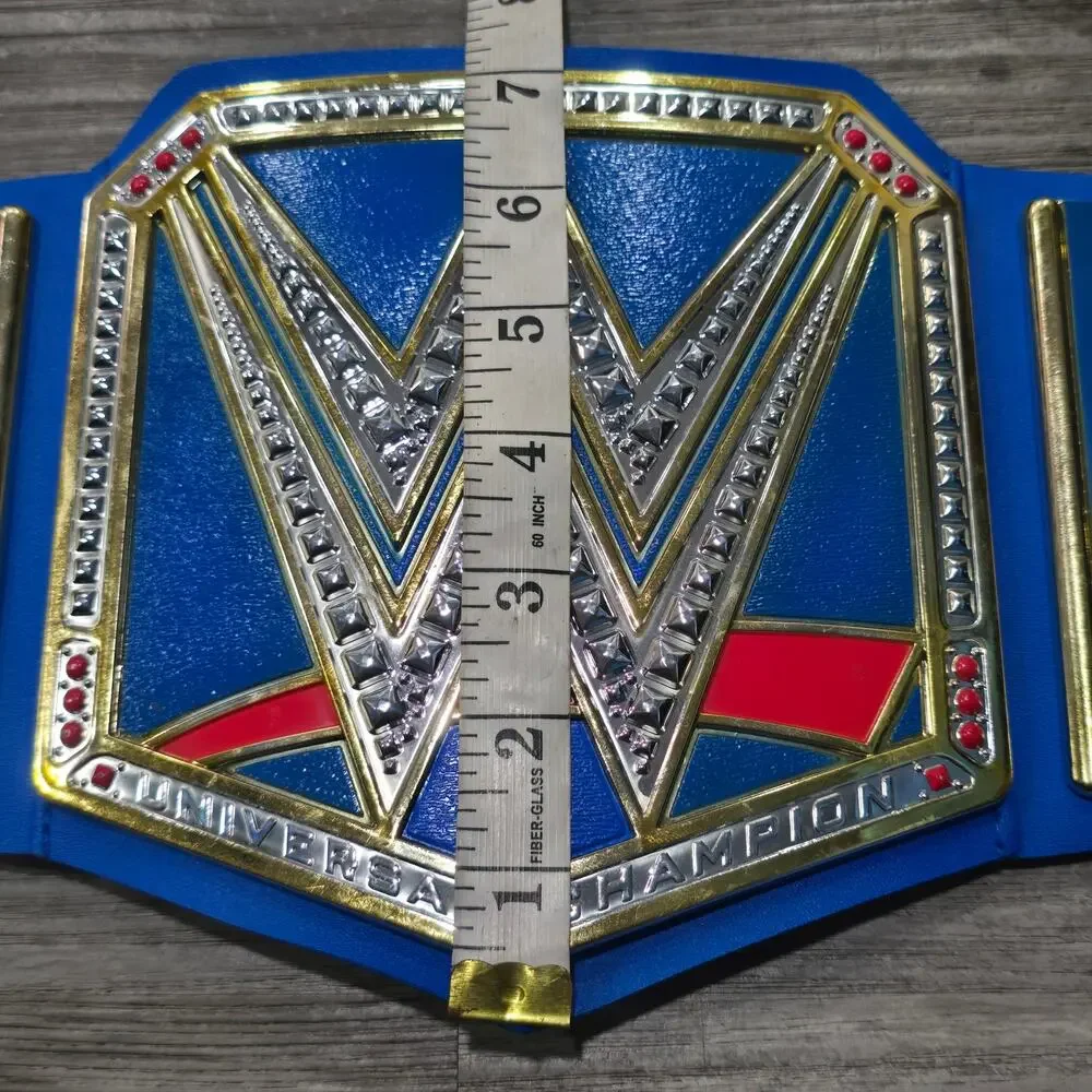 WWE Universal Championship Blue Toy Title Belt | Halloween Costume Accessory